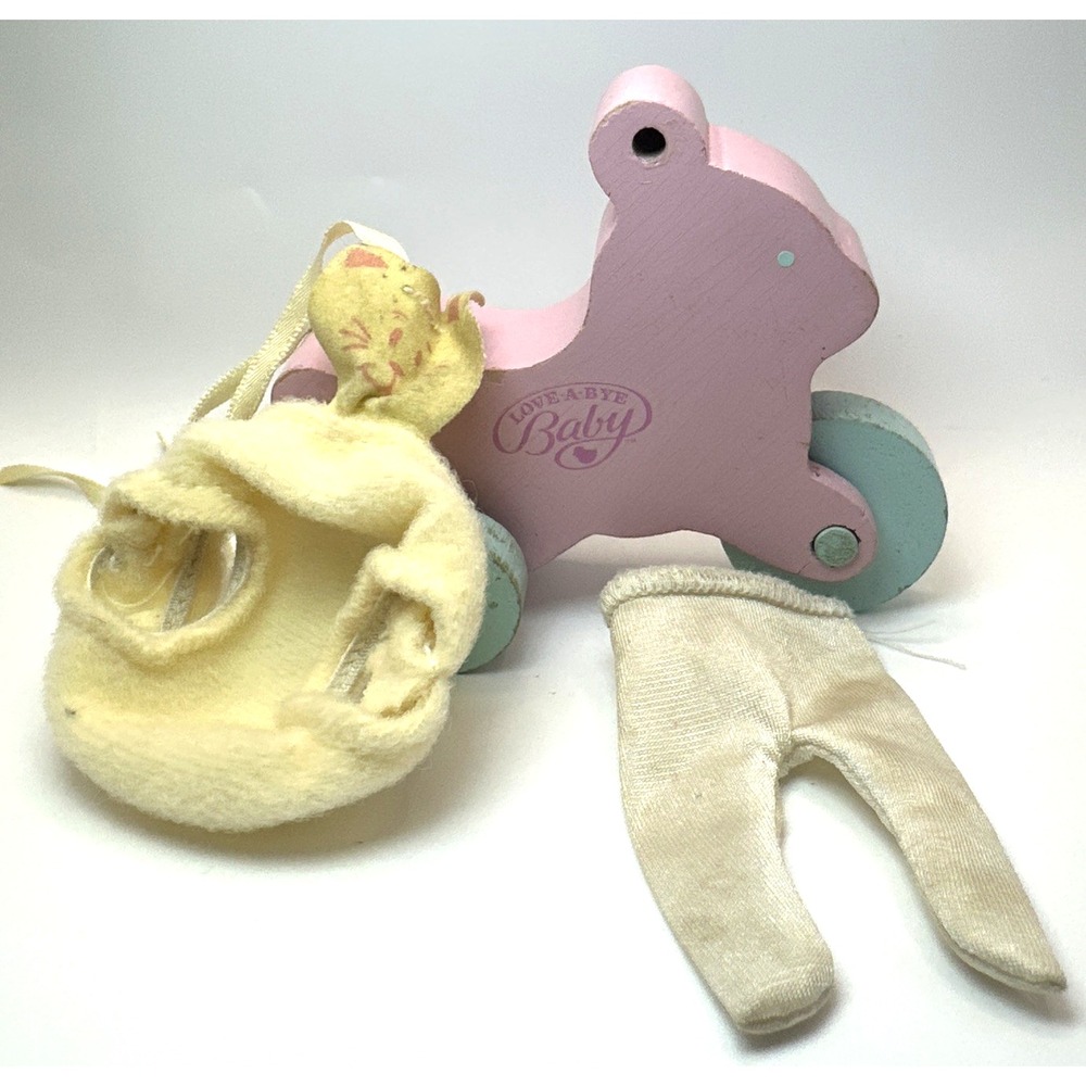 Vintage 1986 Hasbro Love A Bye Baby Tricycle Doll Outfit Bear Clothes 4526 5140
